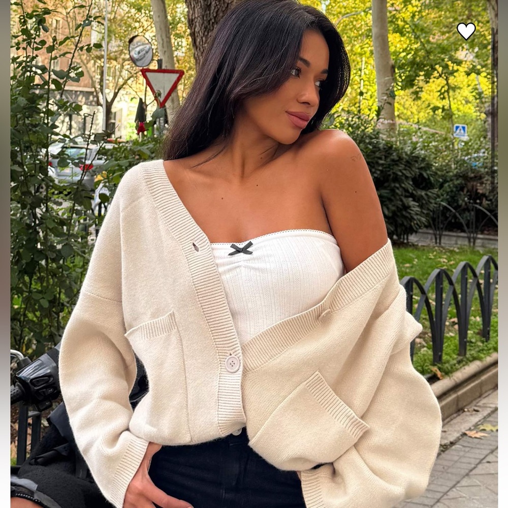 Princess Polly Burke Cardigan Cream
